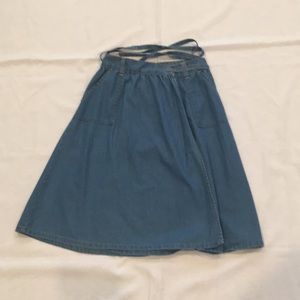 Old Navy denim wrap skirt